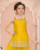 Mustard Yellow Kurta with Palazzo Set