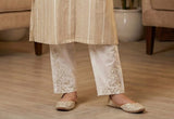 Sandstone Chikoo Grace Embroidered Kurta Set | Kids Ethnic Outfit for Girls